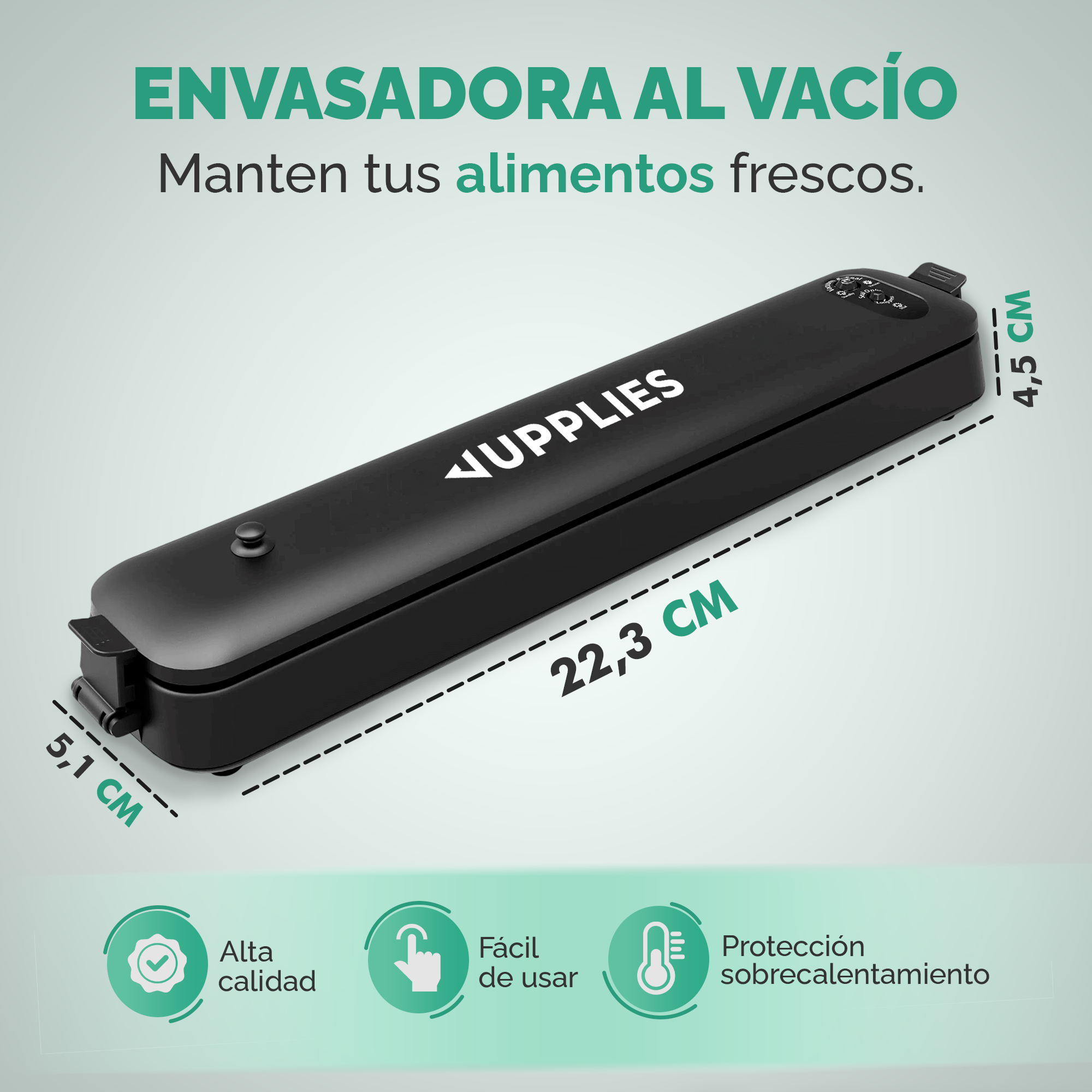 ENVASADORA AL VACÍO DE ALIMENTOS - JUPPLIES