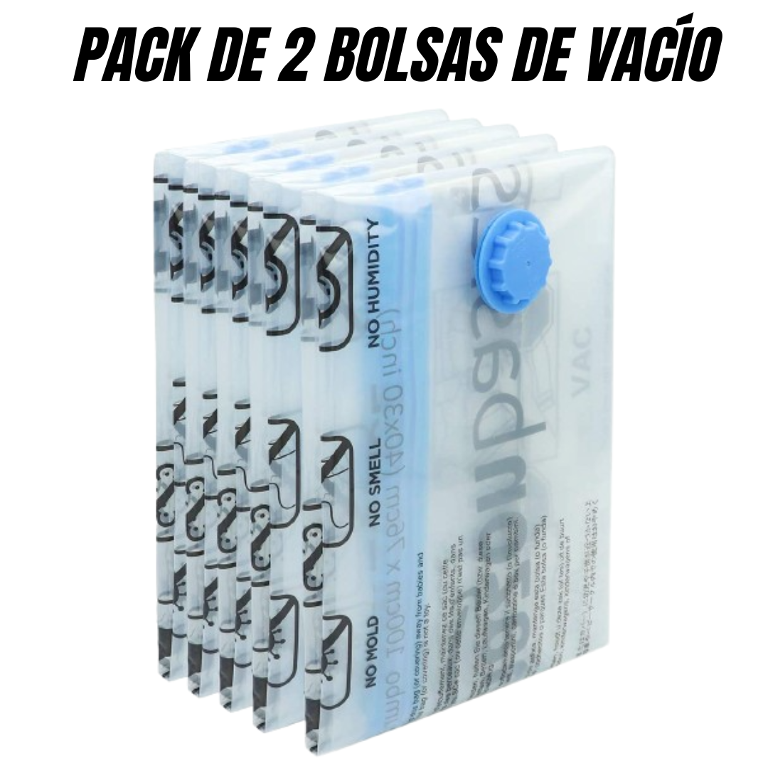 PACK 2 BOLSAS DE VACÍO PARA ROPA