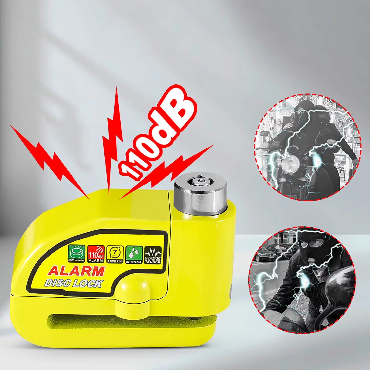 CANDADO DISCO ANTIRROBO PARA MOTO CON ALARMA – Bembor